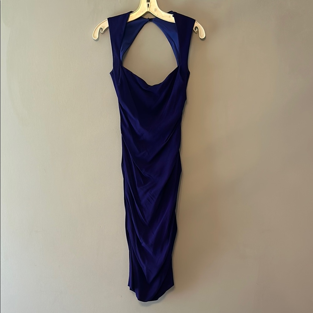 Artelier by Nicole Miller Blue Sleeveless Dress